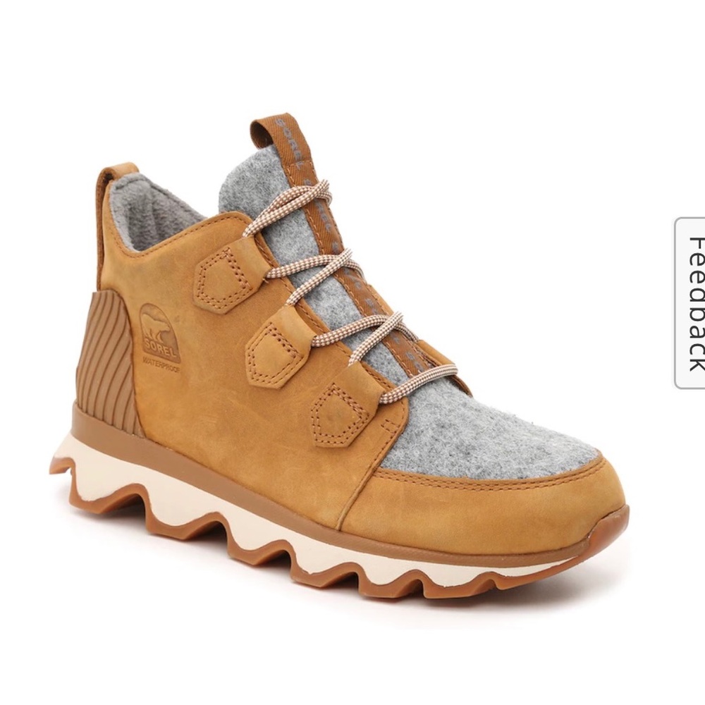 New Sorel Kinetic Caribou Waterproof Boot Camel Brown 5.5